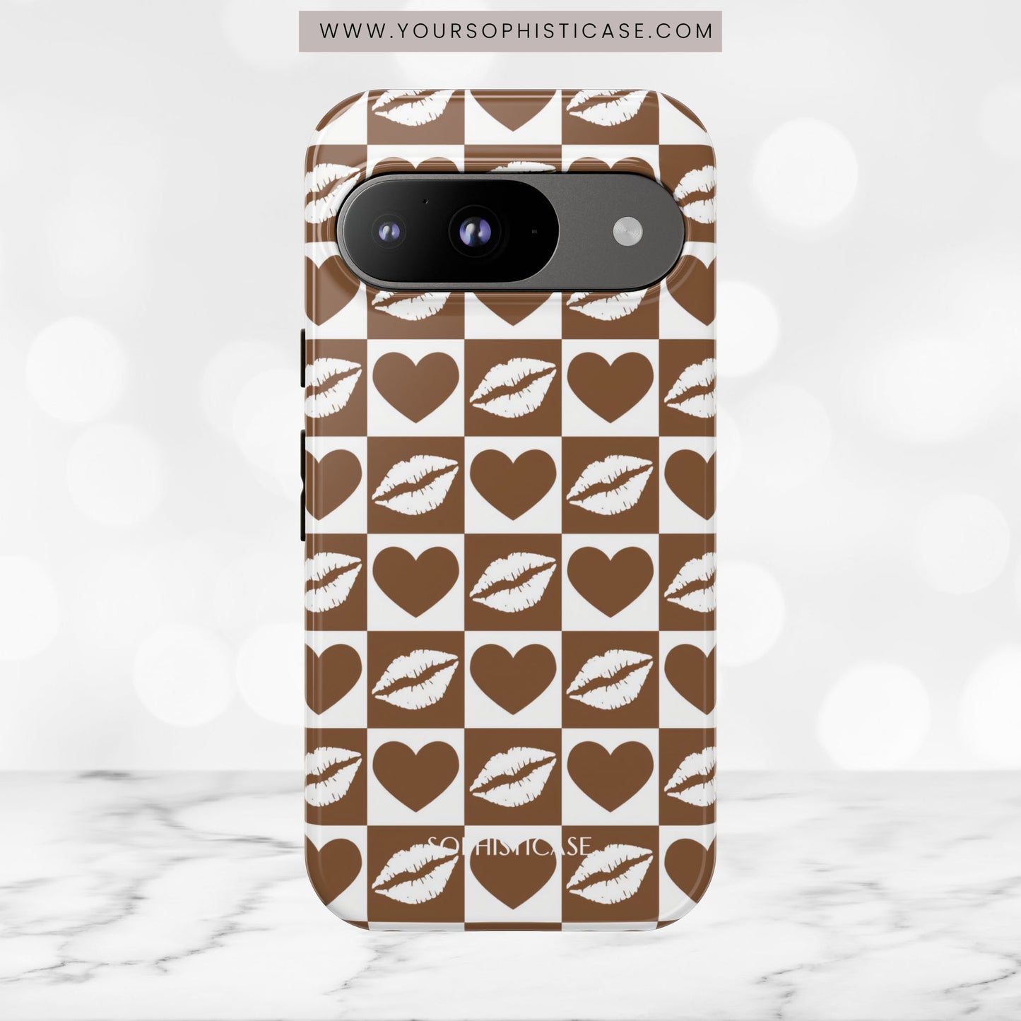 Belle Amie in Deep Brown - iPhone Case, Samsung Galaxy Case, Google Pixel Case