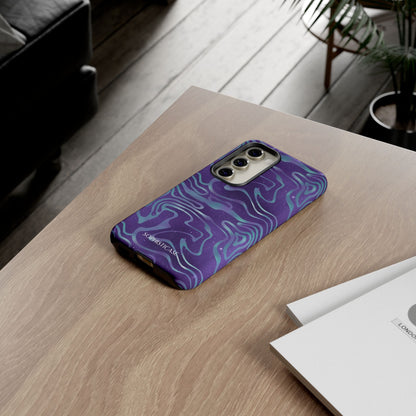 Cosmic Zebra in Blue & Purple - iPhone Case, Samsung Galaxy Case, Google Pixel Case