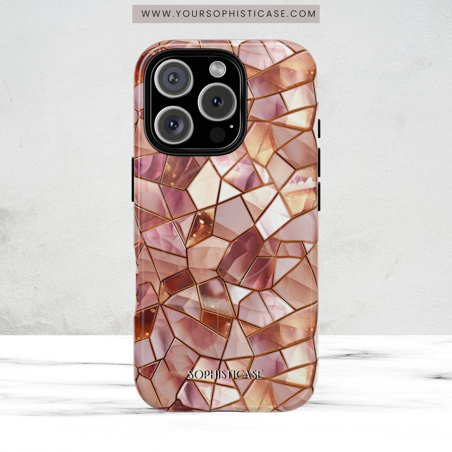 Rose' Runway in Champagne Mosaic - Magsafe Case