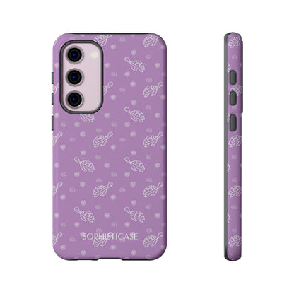 Turtle Island in Purple - Drop Proof Phone Case for Samsung Galaxy