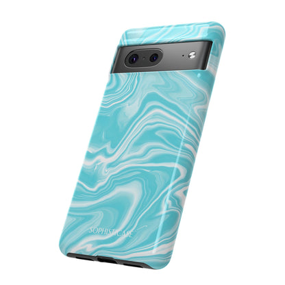 Liquid Dreams in Aqua - Tough Phone Case