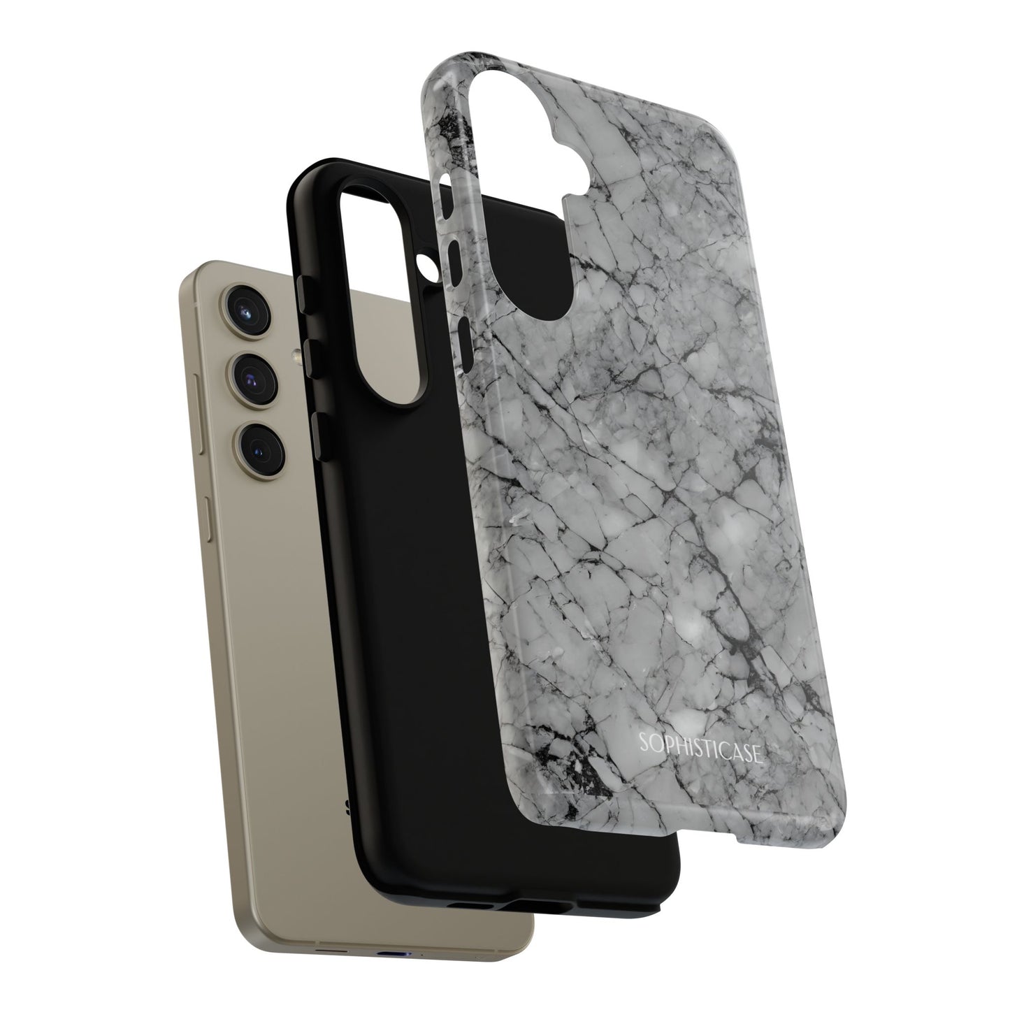 Marble Opulence in Grey - iPhone Case, Samsung Galaxy Case, Google Pixel Case