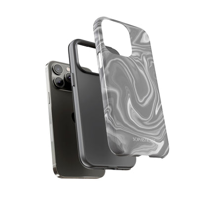 Liquid Dreams in Charcoal - iPhone Case