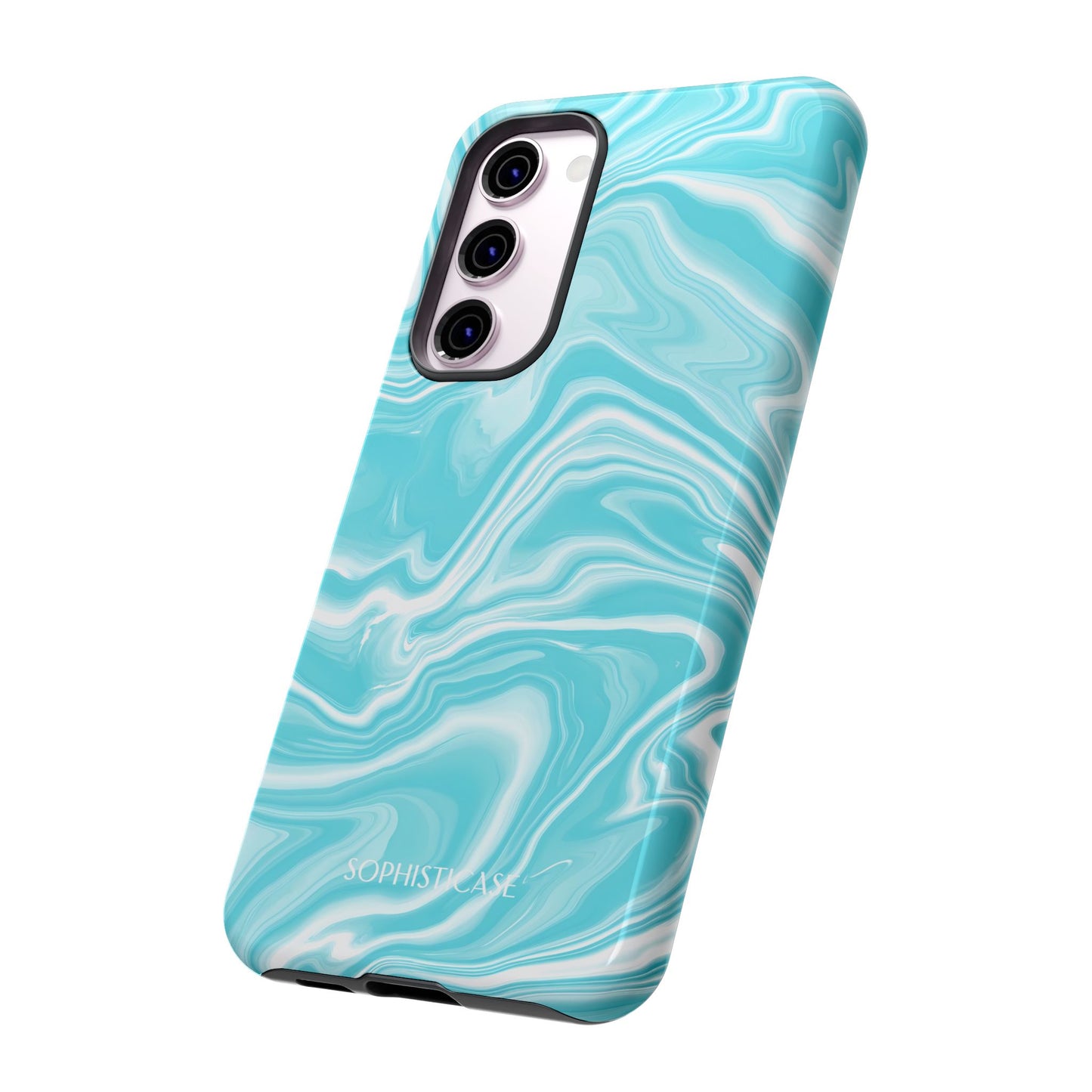 Liquid Dreams in Aqua - Tough Phone Case