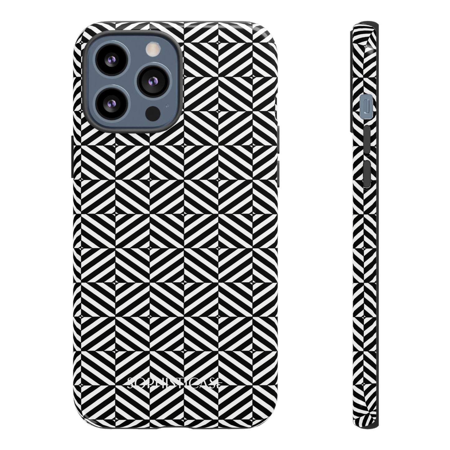 Illusions in Black - Tough Phone Case for iPhone