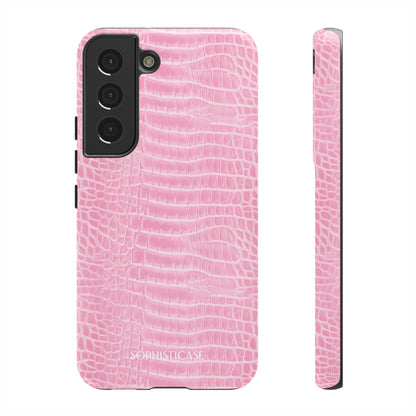 Luxe Leather in Pink - Tough Phone Case