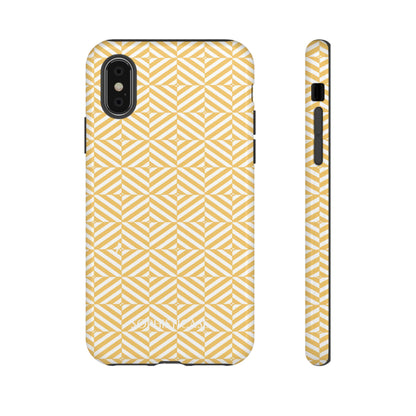 Illusions in Yellow - Dual Layer Shockproof Phone Case for iPhone, Google Pixel and Samsung Galaxy