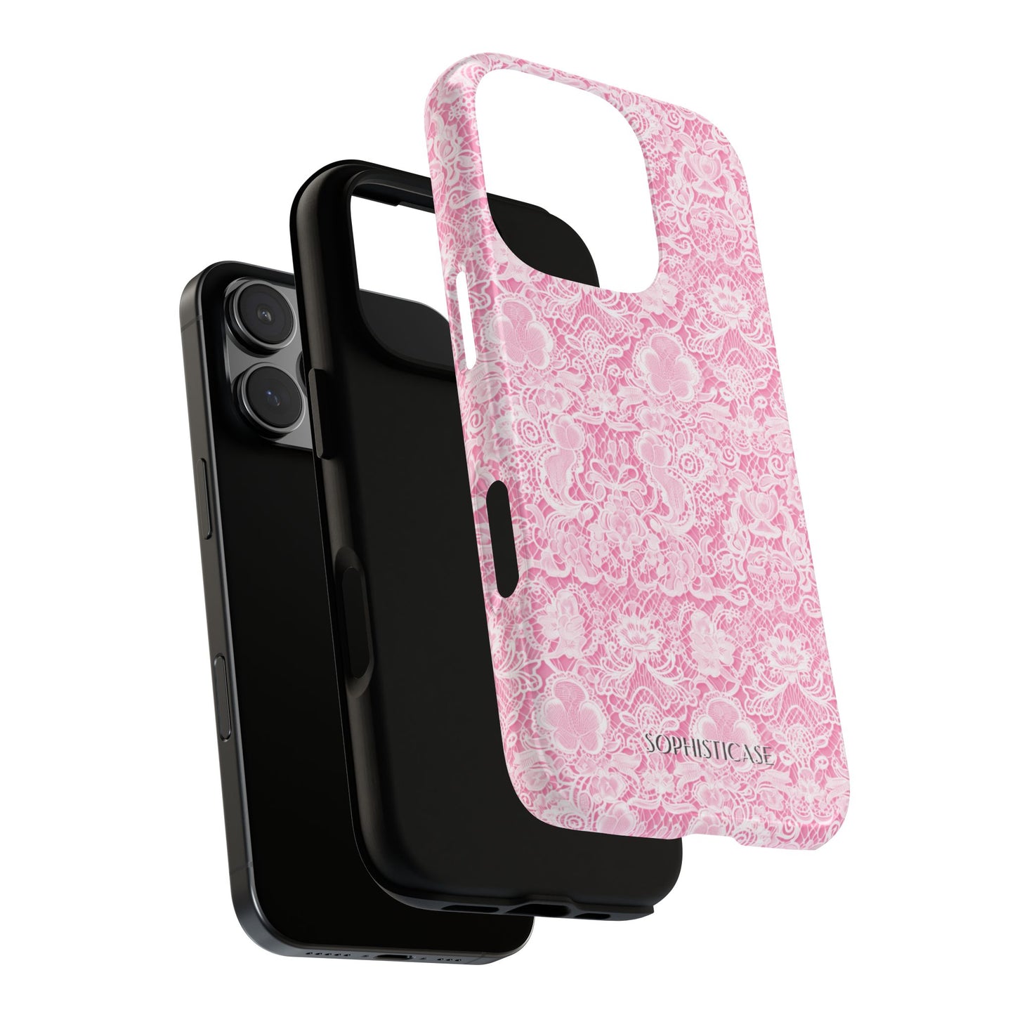 Luxe Lace in Pink - Tough Phone Case