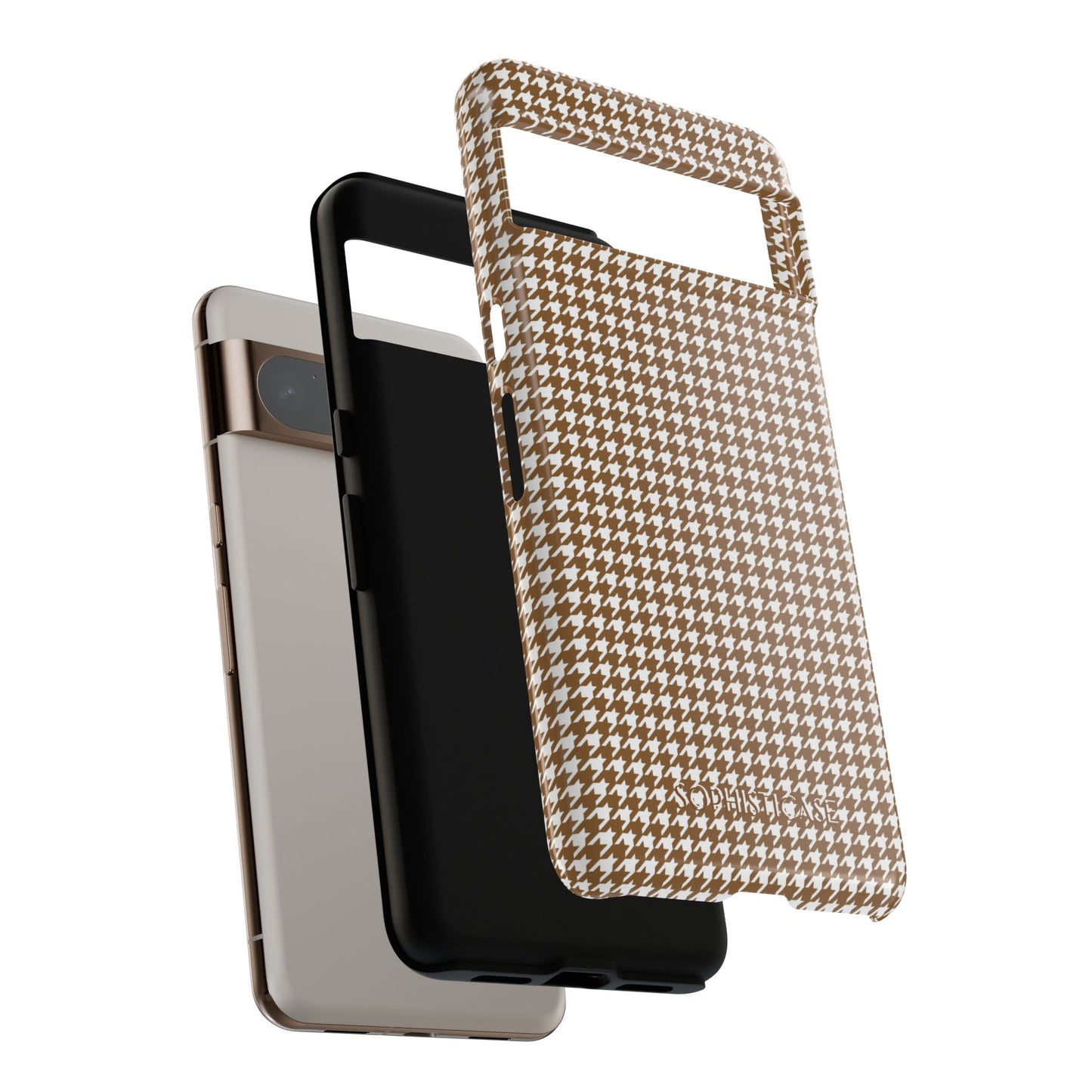 Tough Case - Houndstooth in Brown