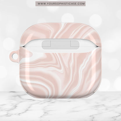 AirPod Cases - Liquid Dreams in Neutral Beige