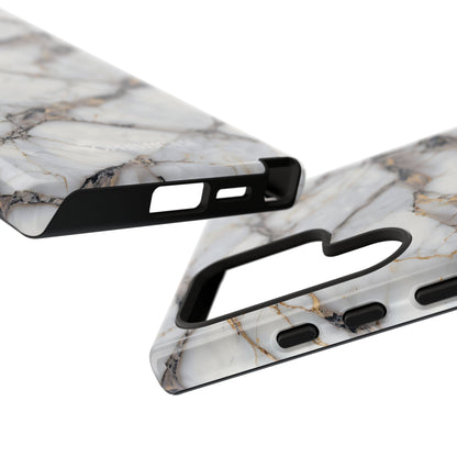 Marble Opulence in Cracked Beige - iPhone Case, Samsung Galaxy Case, Google Pixel Case