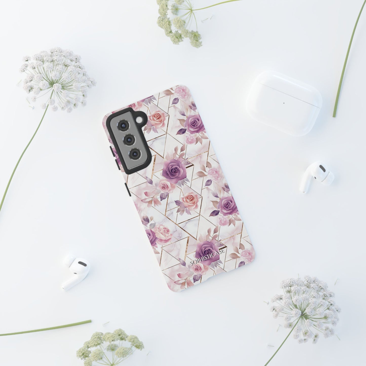 Royal Floral in Rose Royale - Tough Phone Case
