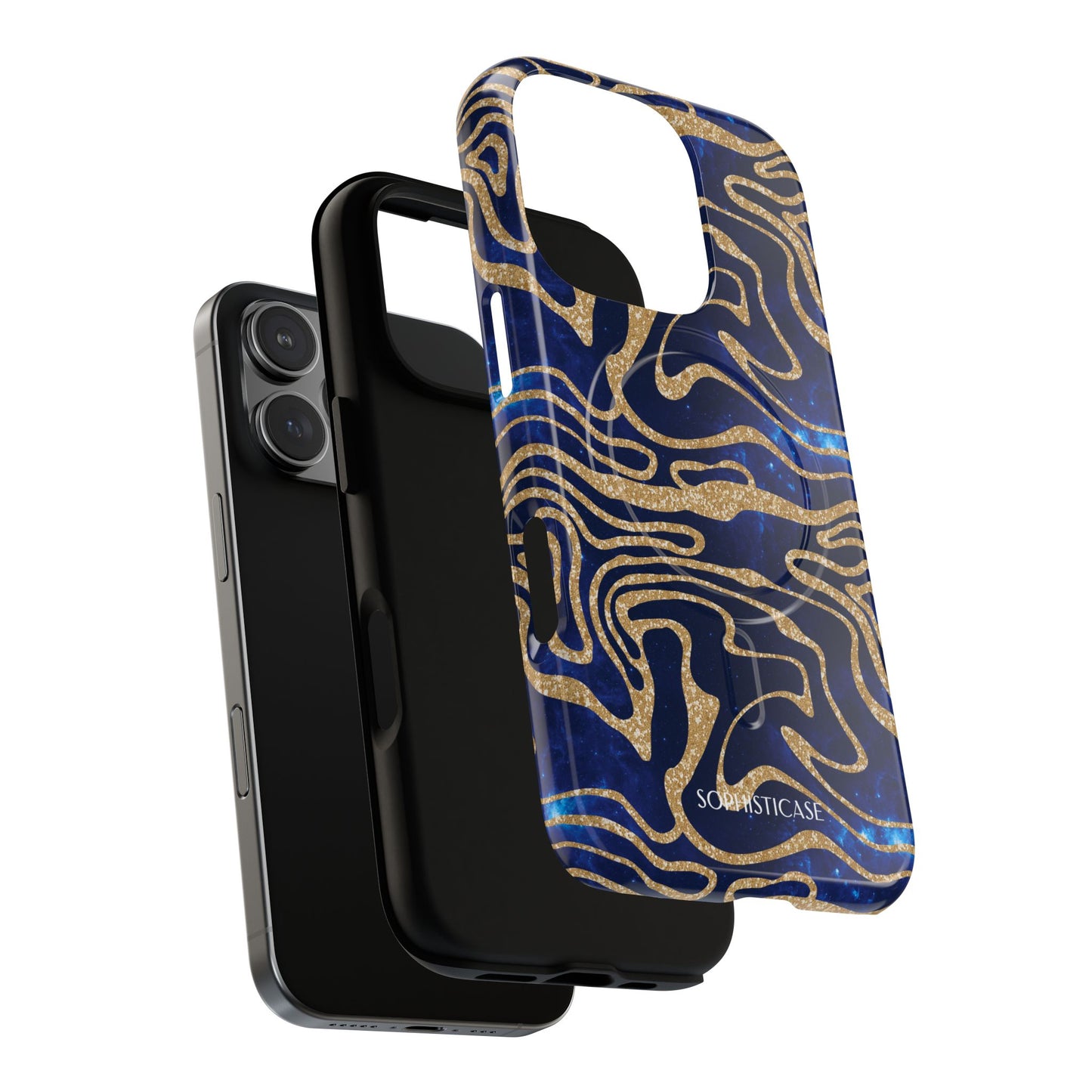 Cosmic Gold in Blue - iPhone Magsafe Case