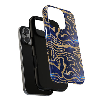 Cosmic Gold in Blue - iPhone Magsafe Case