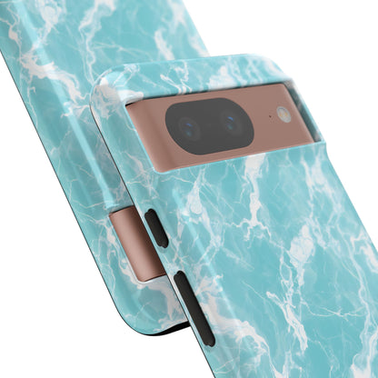Marble Crush in Aqua - Tough Phone Case