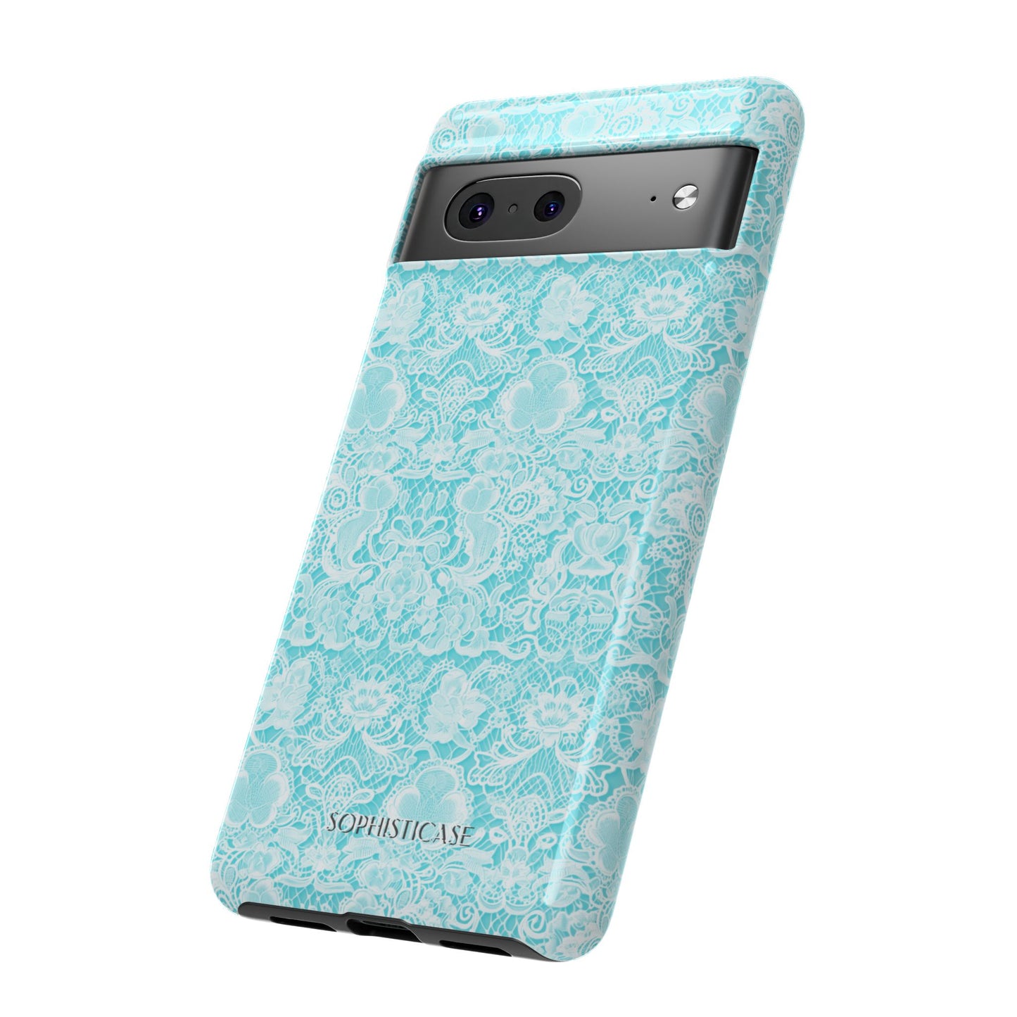Luxe Lace in Aqua - iPhone Case, Samsung Galaxy Case, Google Pixel Case