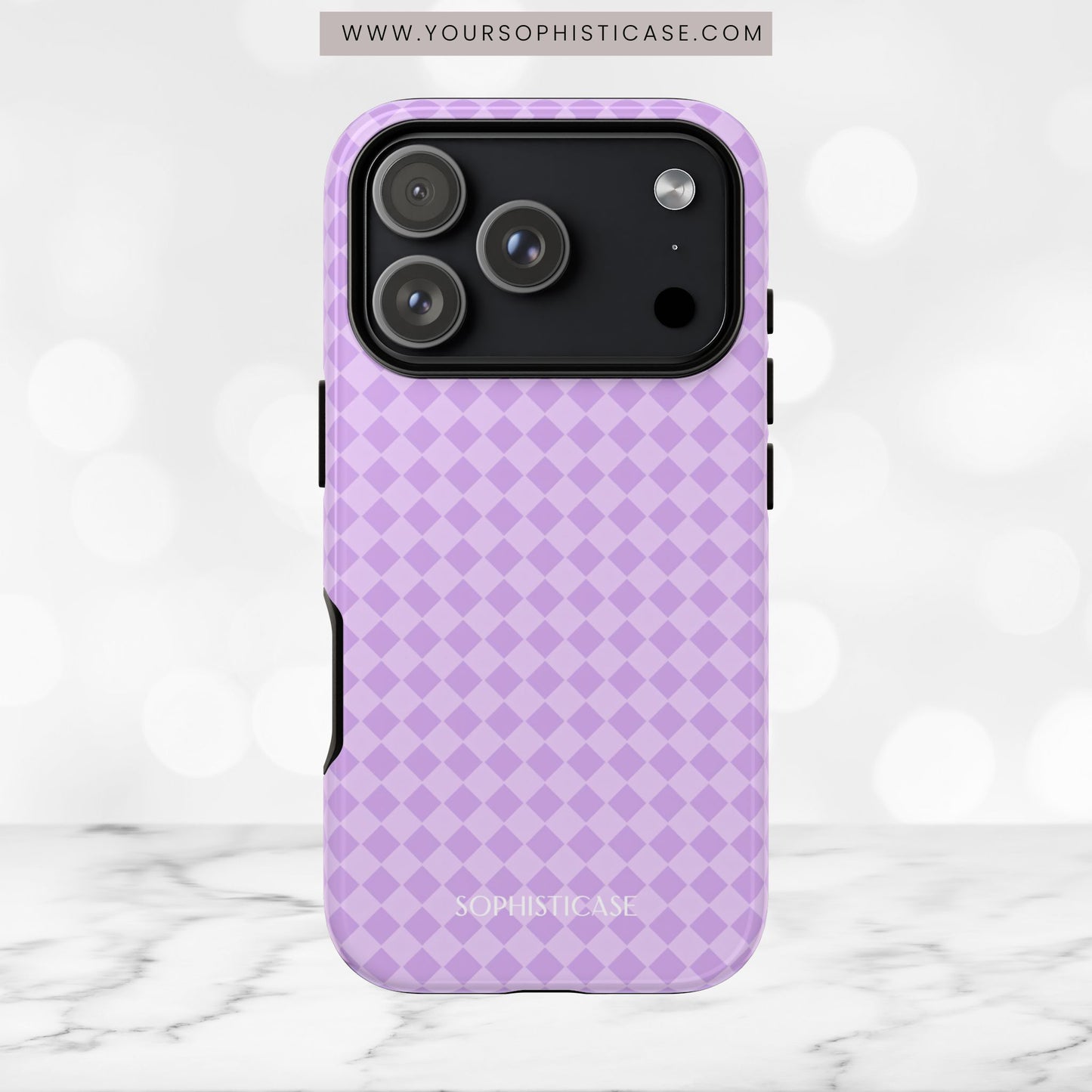 Diamond Diva in Pastel Purple - iPhone Case