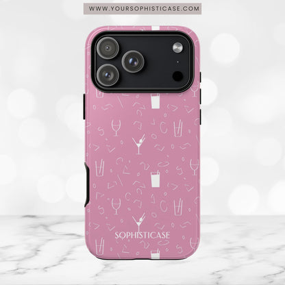Cocktail Hour in Pink - iPhone Case