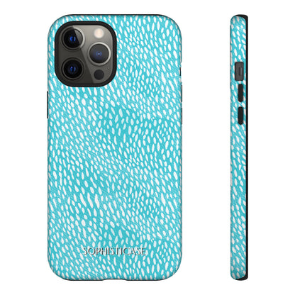 Oh Deer! in Aqua - Tough Phone Case for iPhone