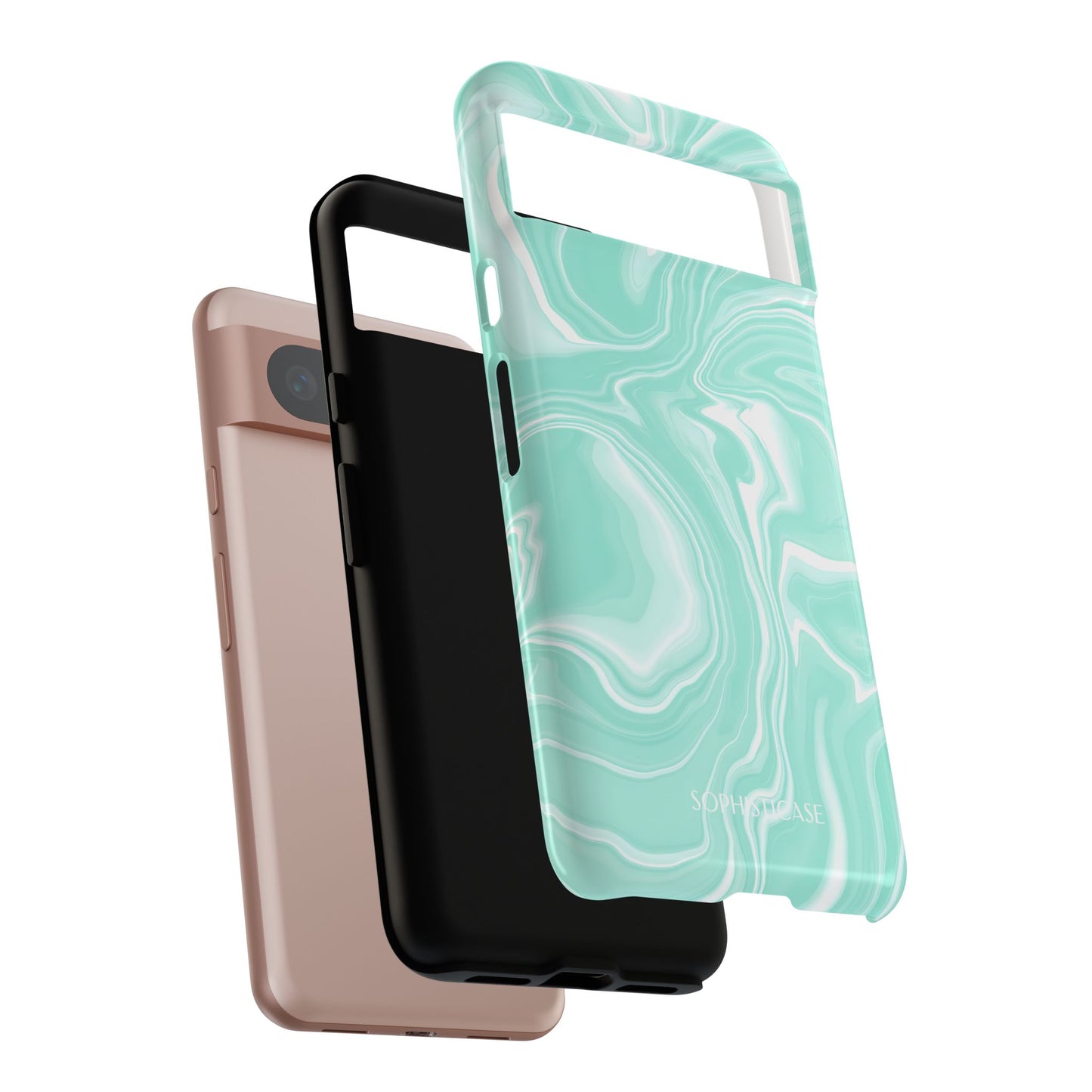 Liquid Dreams in Green - Tough Phone Case