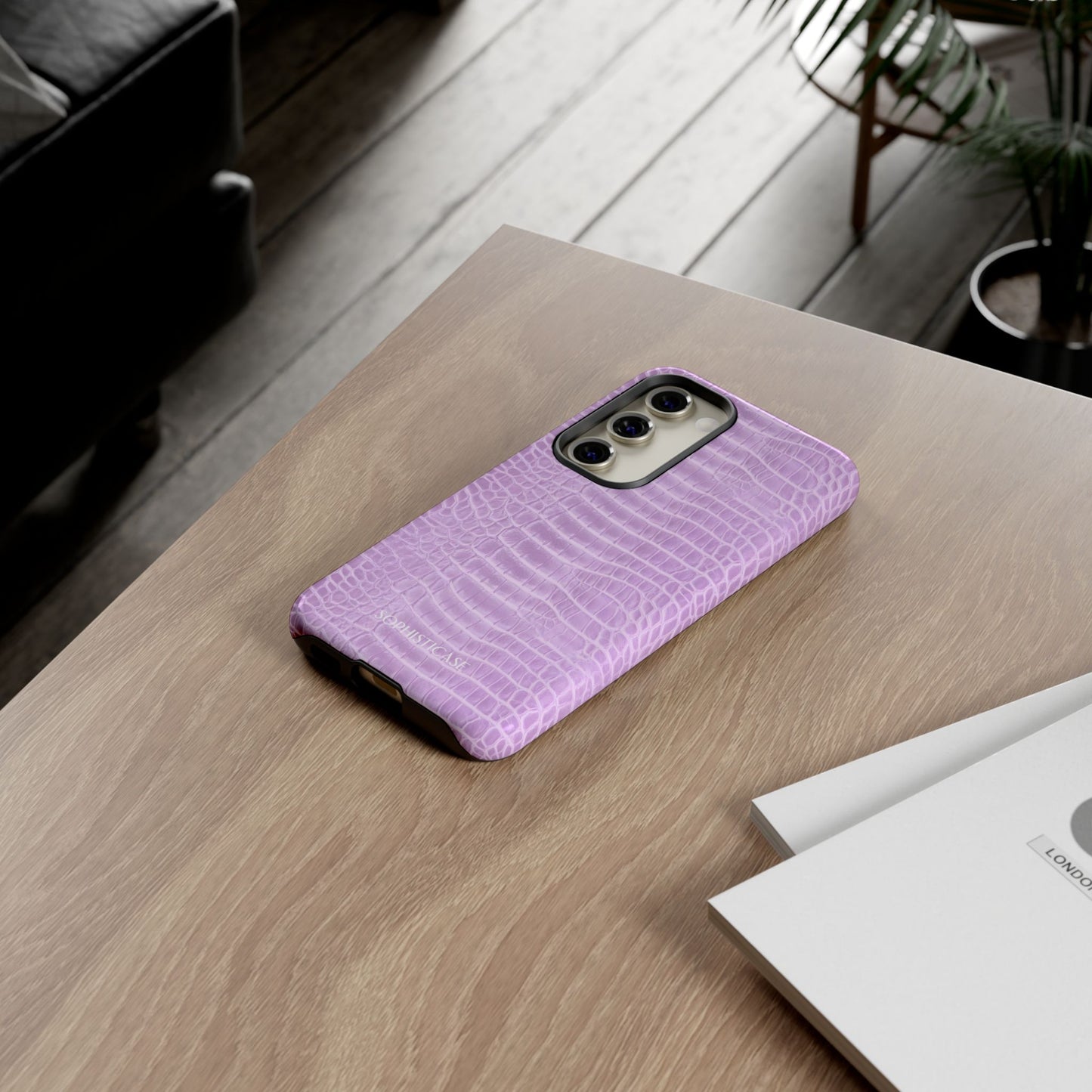 Luxe Leather in Purple - Samsung Galaxy Case