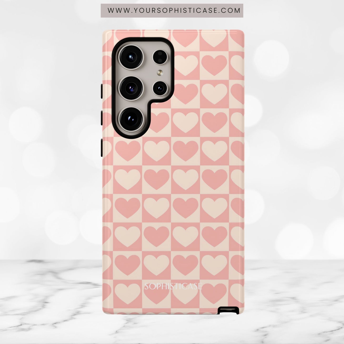 Tough Love in Pink - Tough Phone Case