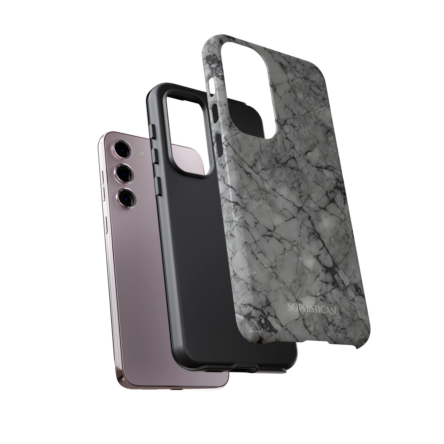 Marble Opulence in Grey - iPhone Case, Samsung Galaxy Case, Google Pixel Case