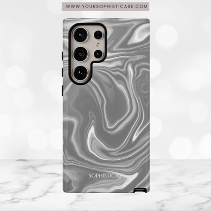Liquid Dreams in Charcoal - Tough Phone Case