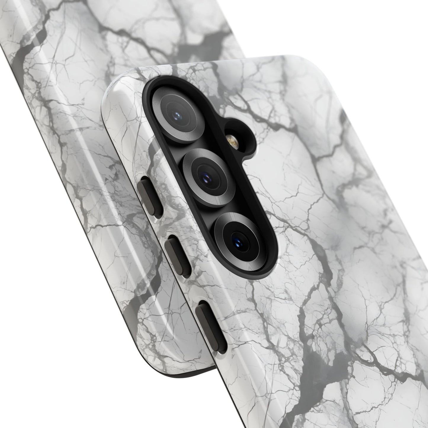 Marble Opulence in Charcoal Grey - Tough Phone Case