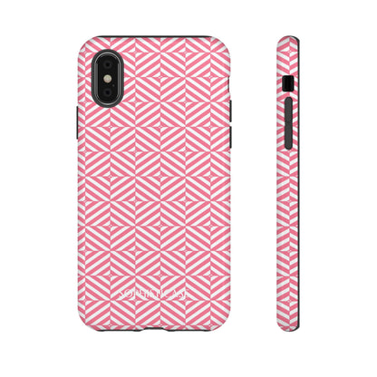 Illusions in Salmon - Dual Layer Shockproof Phone Case for iPhone, Google Pixel and Samsung Galaxy