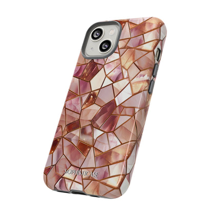 Rose' Runway in Champagne Mosaic - Tough Phone Case