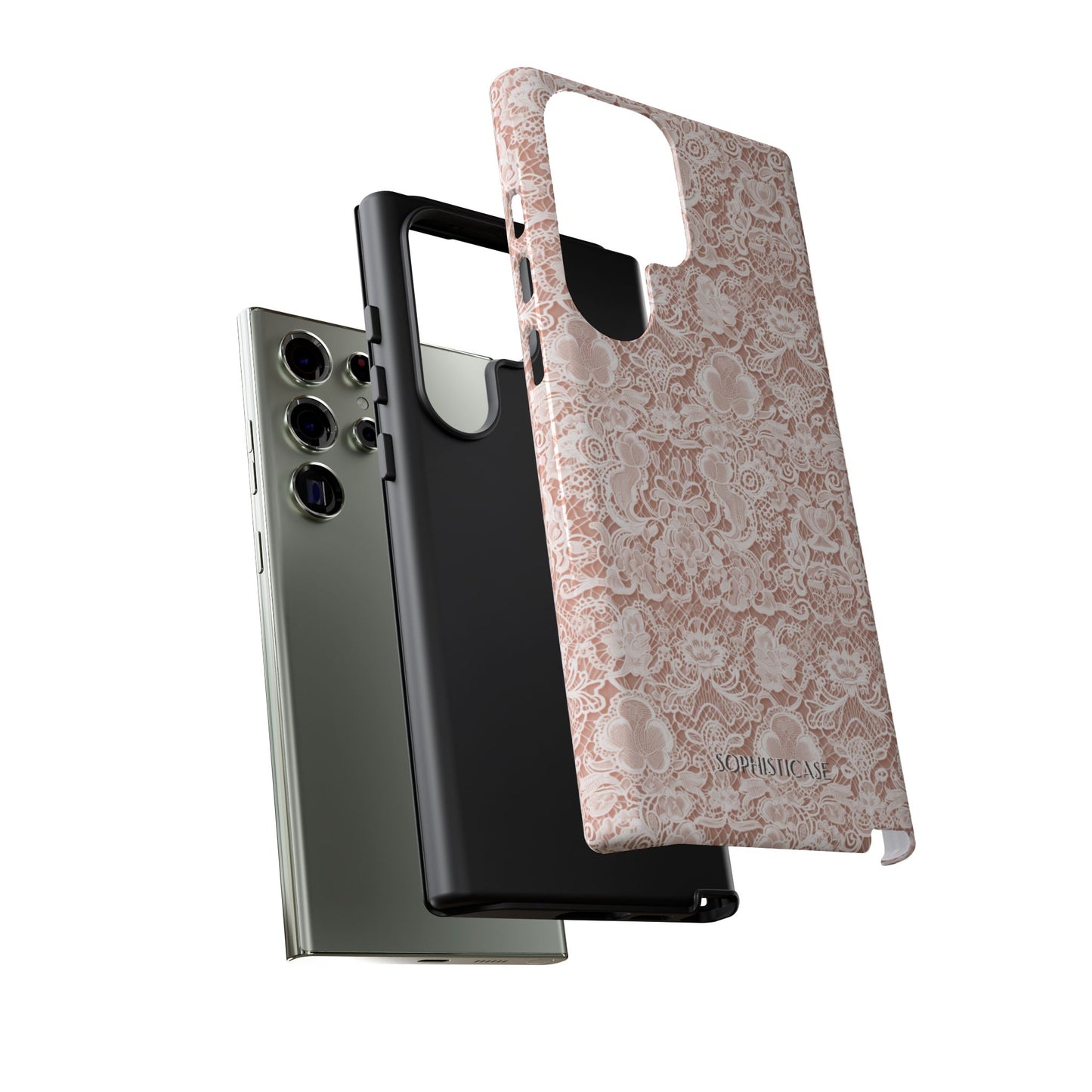 Luxe Lace in Brown - iPhone Case, Samsung Galaxy Case, Google Pixel Case