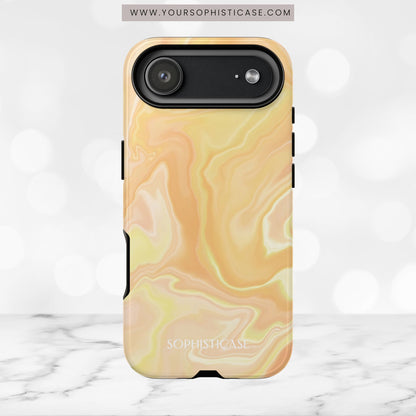 Liquid Magic in Yellow Haze - iPhone Case