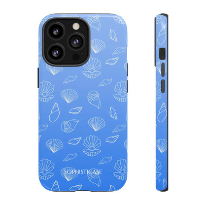 Seashell Society in Ocean Blue - iPhone Case, Samsung Galaxy Case, Google Pixel Case