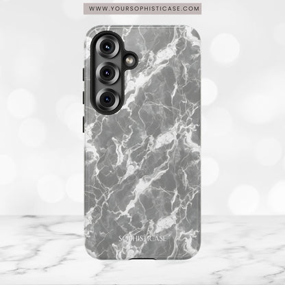 Marble Crush in Charcoal Grey - Tough Phone Case