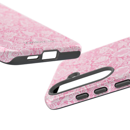 Luxe Lace in Pink - Tough Phone Case