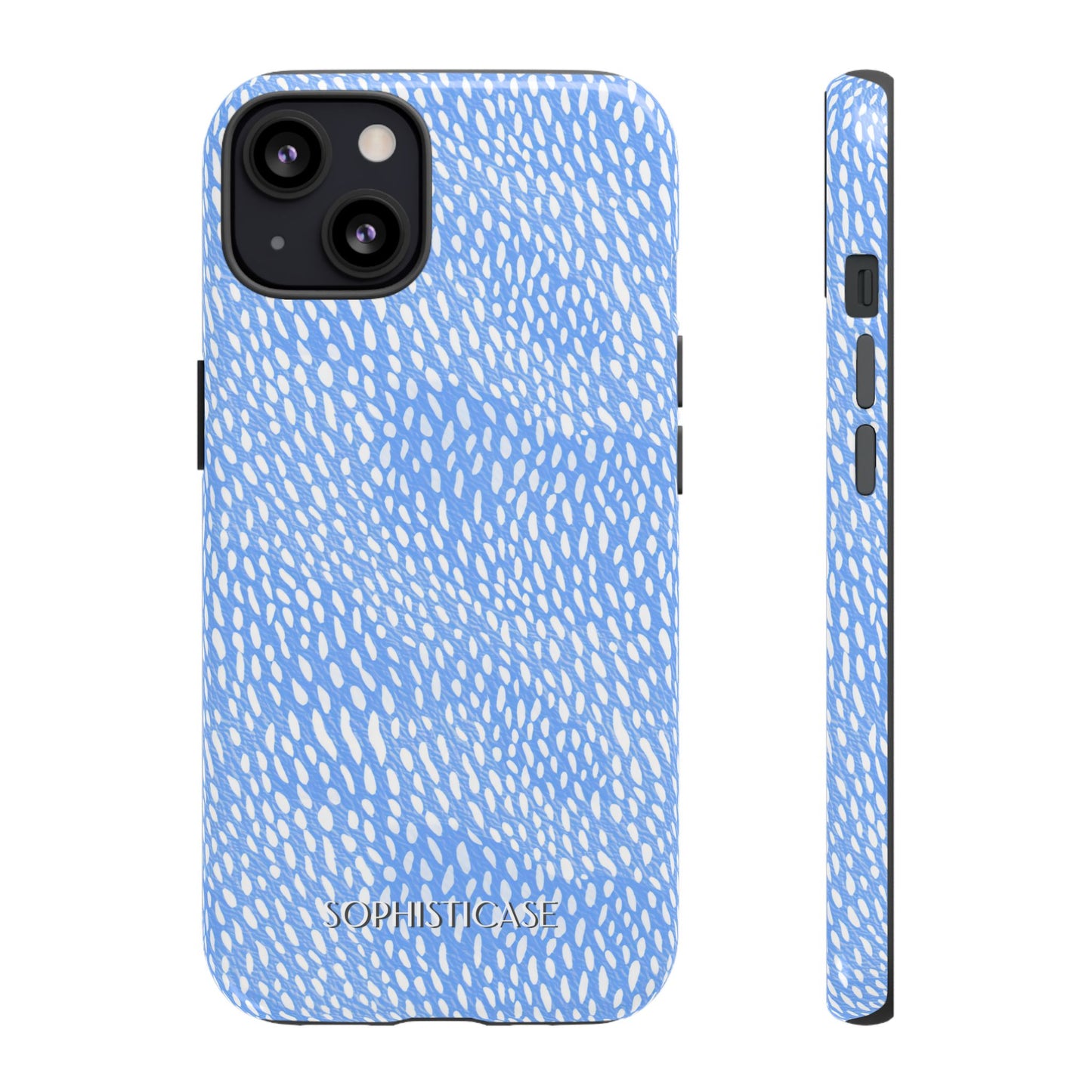 Oh Deer! in Blue - Protective Phone Case for iPhone