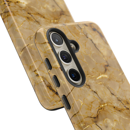 Marble Opulence in Gold - iPhone Case, Samsung Galaxy Case, Google Pixel Case