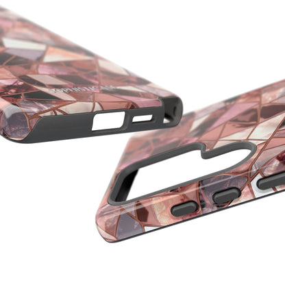 Rose' Runway in Merlot Mosaic - Tough Phone Case