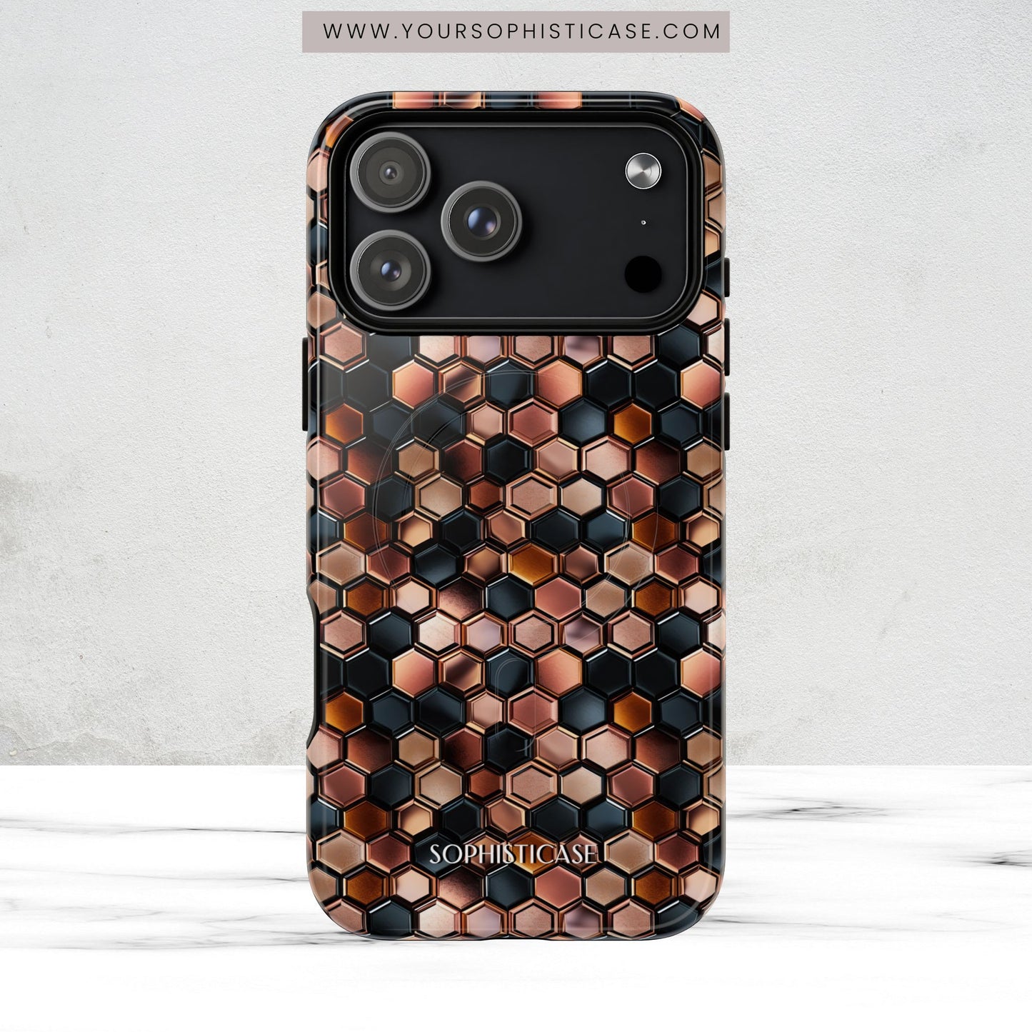 Rose' Runway in Honeycomb Mosaic - Magsafe Case