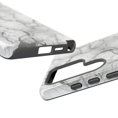 Marble Opulence in Charcoal Grey - Tough Phone Case