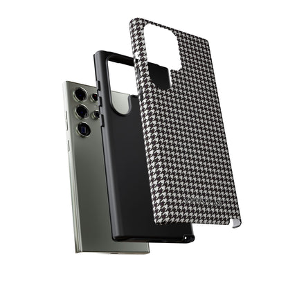 Tough Case - Houndstooth in Black