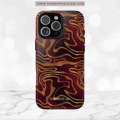 Cosmic Zebra in Red - iPhone Case, Samsung Galaxy Case, Google Pixel Case