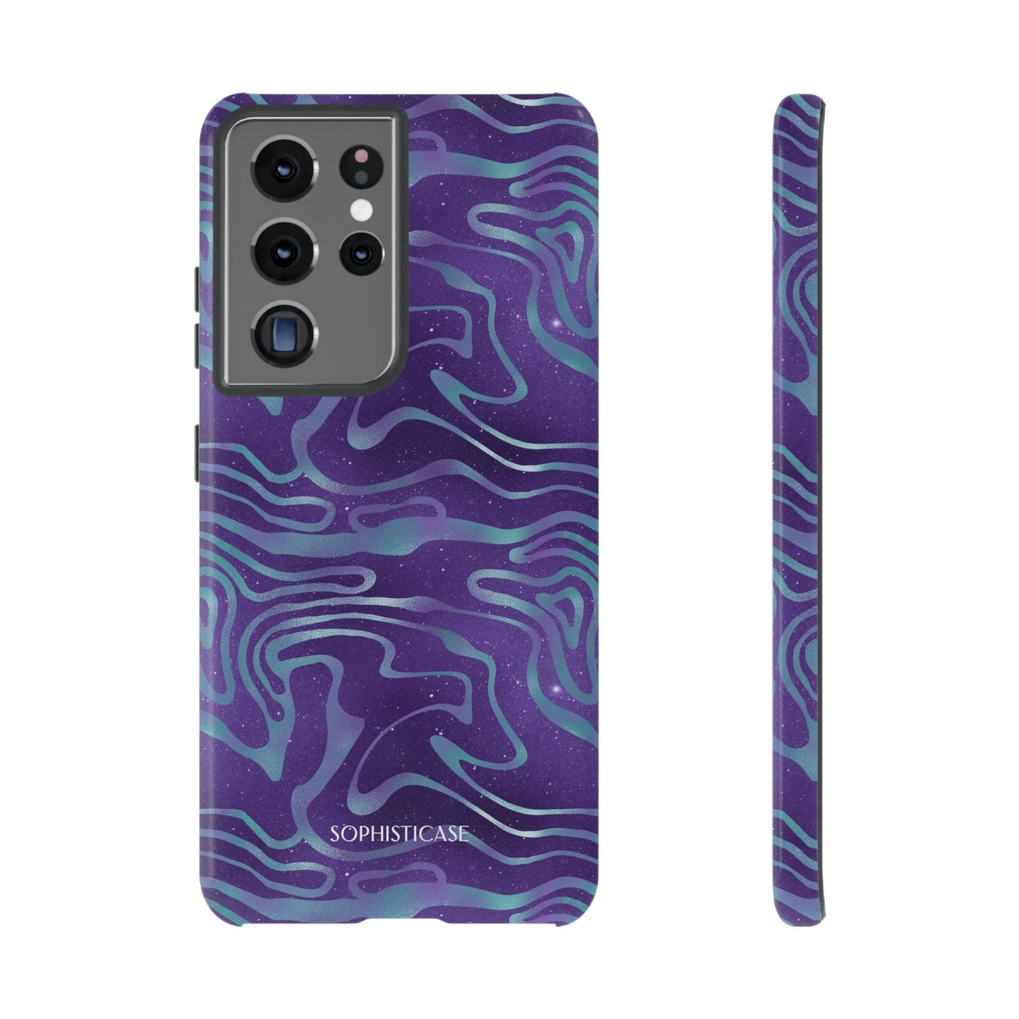 Cosmic Gold in Blue & Purple - iPhone Case, Samsung Galaxy Case, Google Pixel Case