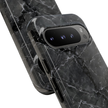 Marble Opulence in Black - iPhone Case, Samsung Galaxy Case, Google Pixel Case