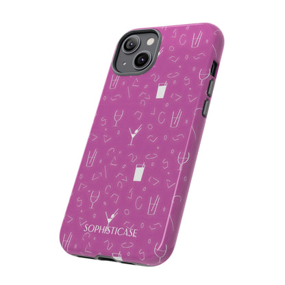 Cocktail Hour in Purple - iPhone Case
