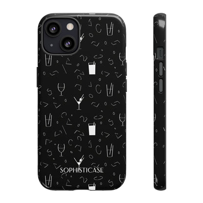 Cocktail Hour in Black - Tough Phone Case for iPhone