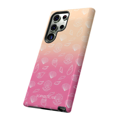 Seashell Society in Sandy Pink Sunset - iPhone Case, Samsung Galaxy Case, Google Pixel Case