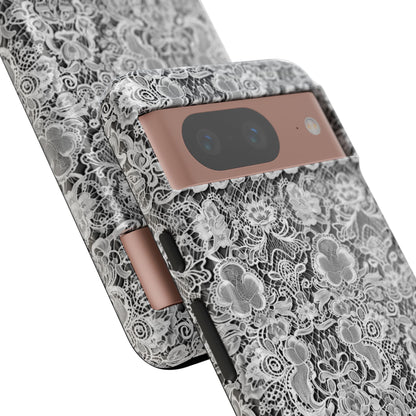 Luxe Lace in Black - iPhone Case, Samsung Galaxy Case, Google Pixel Case