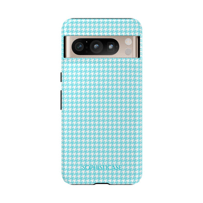 Tough Case - Houndstooth in Aqua